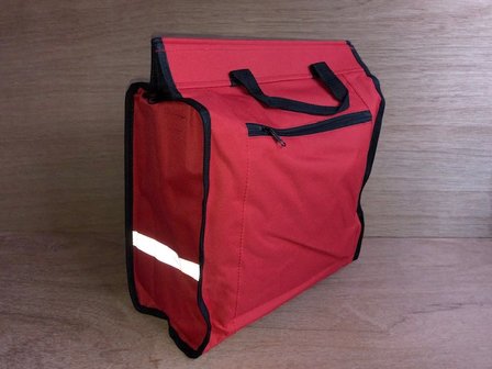 Fietstas rood afpak 20 liter.