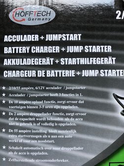 Acculader / Jumpstart / druppellader 6 en 12 volt 55 Amp.