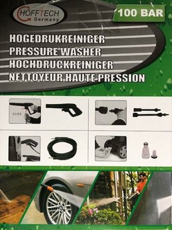 Hogedruk reiniger 1200 watt 100 bar.