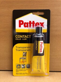 Pattex contactlijm transparant 50g.