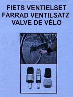 Fietsventielset &quot;Hollands&quot; 2 dlg.