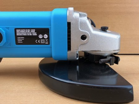 Haakse slijper 230mm, 220 volt 2000W.