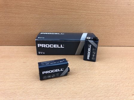 Duracell blokbatterij Procell 9 volt.