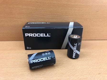 Duracell batterij D-size Procell 1,5 volt.