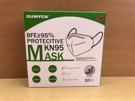 Mondkapjes set KN95 5-laags 10 dlg.