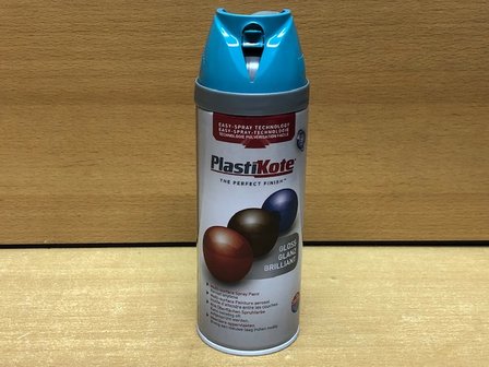 Spuitbus PlastiKote Exotic Blue 400 ml.