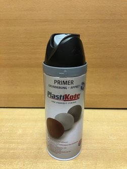 Spuitbus Plastikote primer zwart 400ml.