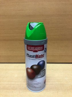 Spuitbus PlastiKote groen 400 ml. (RAL6018)