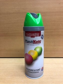 Spuitbus Plastikote fluoriserend groen 400ml.