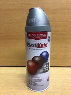 Spuitbus Plastikote  aluminium 400ml.