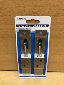 Kentekenplaathouderset  2 dlg.