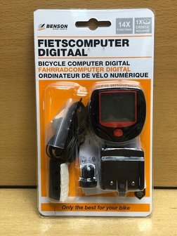 Fietscomputer digitaal 14 functies.