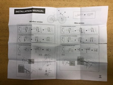 Fietscomputer digitaal 16 functies.