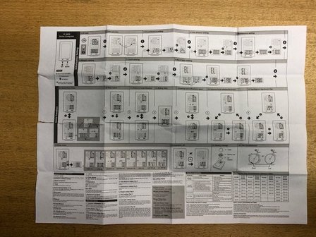 Fietscomputer digitaal 16 functies.