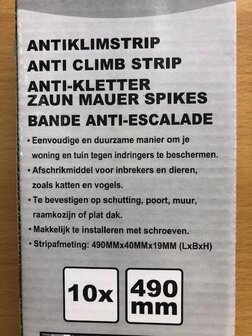 Antiklimstrippen set 10 dlg.
