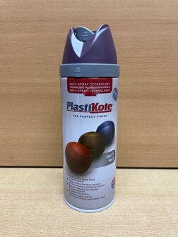 Spuitbus Plastikote Black Plum matt 400ml.