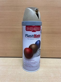 Spuitbus PlastiKote Satin Grey Beige 400ml.