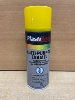 Plastikote Multi-Purpose Enamel gloss geel.