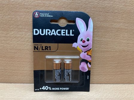 Duracell batterijenset 1,5 volt N/LR1 (E90) 2 dlg.