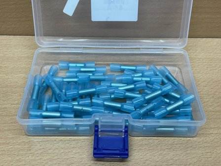 Soldeerverbinder set blauw 1,5-2,5 mm&sup2; 50 dlg.