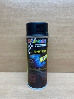 Spuitbus Dupli-Color Supertherm zwart 400ml.