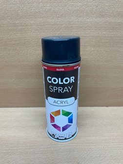 Spuitbus Color Spray zwartgrijs glans RAL7021.