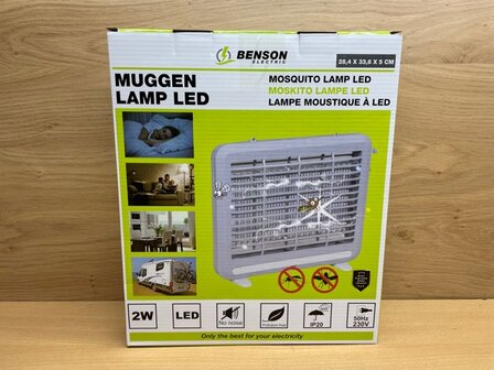 Muggen LED lamp 2 Watt.