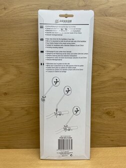 Fietsspiegel zwart &Oslash; 9cm.