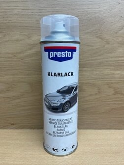 Spuitbus Presto blanke lak 500ml.