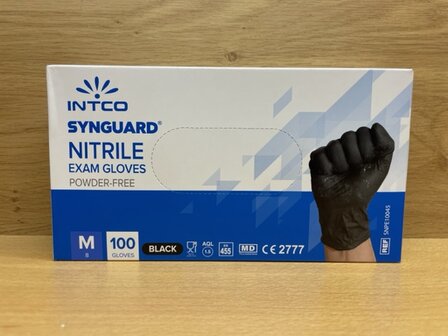 Handschoenenset Nitril M zwart 100 dlg.