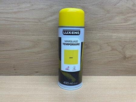 Spuitbus Luxens tijdelijke markering geel 400ml.