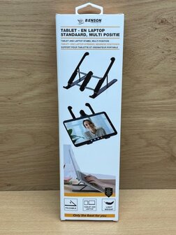 Tablet- en laptopstandaard opvouwbaar.