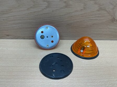 Zijlampenset oranje &Oslash; 70mm 2 dlg.