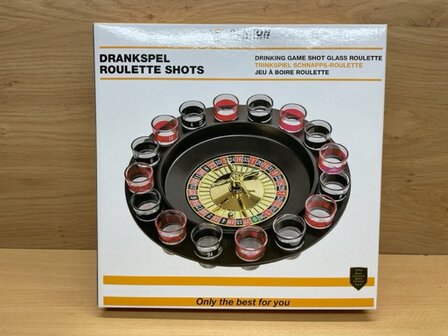 Drankspel roulette shots.