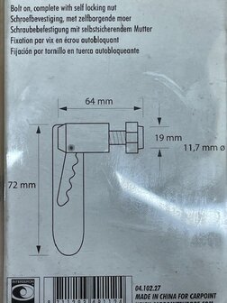 Valsluitingset 71mm schroefbaar 2 dlg.