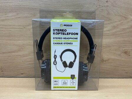 Koptelefoon stereo.