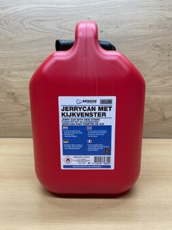 Jerrycan met vloeistofindicator 10l.