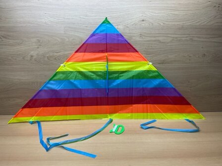 Vlieger regenboog 120cm.