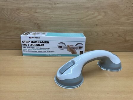Zuignap met grip voor badkamer.