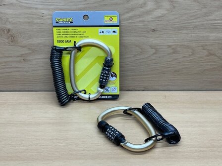 Kabel-karabijn cijferslot 4x1800mm.