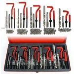 Schroefdraad reparatie-set metalen koffer 131-delig.
