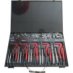 Schroefdraad reparatie-set metalen koffer 131-delig.