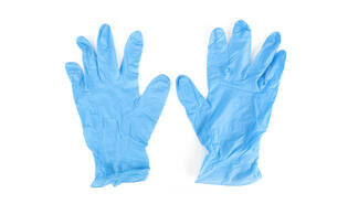 Handschoenenset Nitril L blauw 100 dlg.