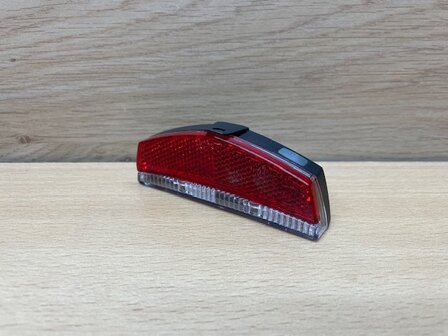 Fietsachterlicht met reflector.