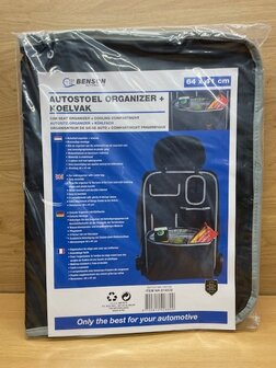 Autostoel organizer met koelvak 64x41cm.