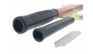 Schraper geel 10cm.