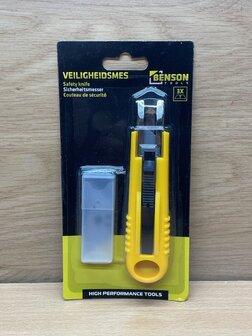 Veiligheidsmes met 3 reservemessen.