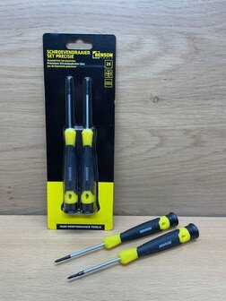 Precisie schroevendraaierset  kruis 2 dlg.