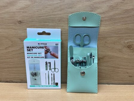 Manicurest reis groene etui 7 dlg.