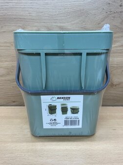 Prullenbakje groen 3 liter.